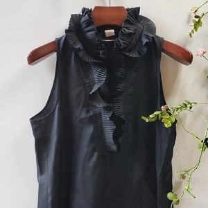 🖤J. CREW Ruffled Sleeveless Blouse 🖤 Size 12